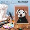 58 Pack Acrylic Paint Set, Painting Kit with 2 Pack of 15 Colors Acrylic Paint, 2 Sets of Wooden Easels, Canvas, Brushes & Palettes, Art Painting Supplies Kit for Adults Kids Beginner